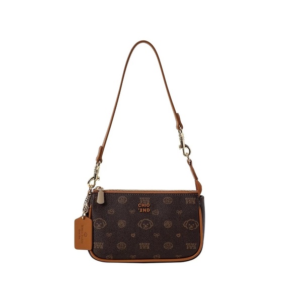 Chio' 2nd 🪢 NWT! Pretzel Puppy monogram shoulder bag - Picture 1 of 6